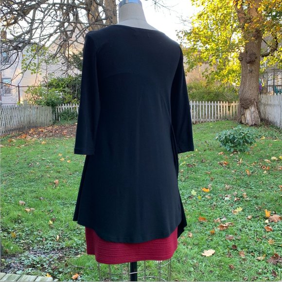 Simpli Black Asymmetrical Dress - Picture 3 of 12
